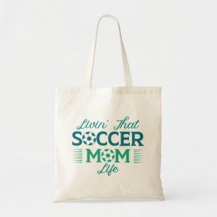 Tote Bag Vivre’ Ce Soccer Maman Vie