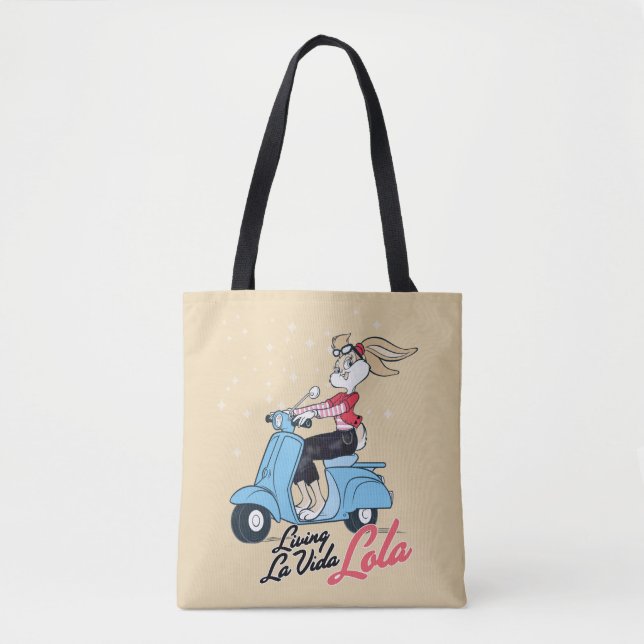 Tote Bag Vivre La Vida Lola Scooter Graphic (Devant)