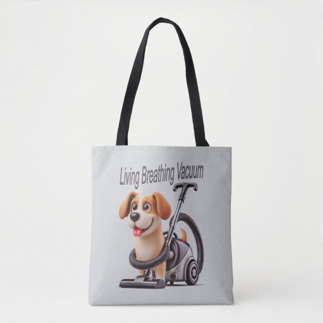 Tote Bag Vivre Respiration Vacuum Chien (Devant)