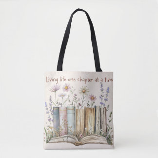 Tote Bag Vivre un chapitre à la fois