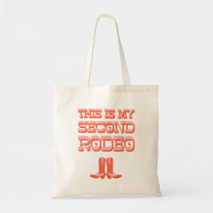 Tote Bag Voici My Second Rodeo (+ bottes de cowboy)