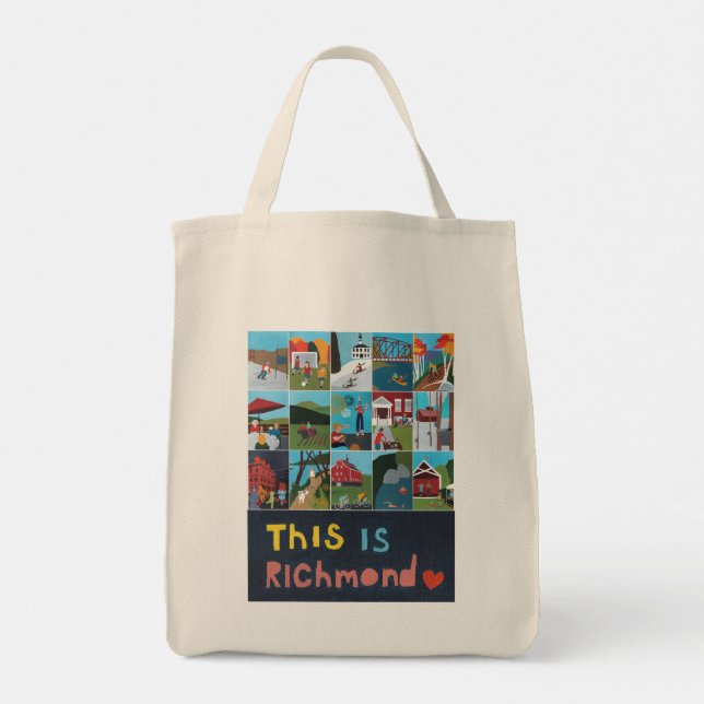 Tote Bag Voici Richmond Fourre-tout (Poster Design) (Dos)