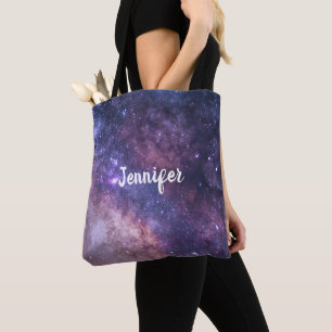 Tote Bag Voie Lactée Stars Sky Galaxy Mariage élégant