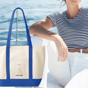 Tote Bag Voile de yacht à contre-trim