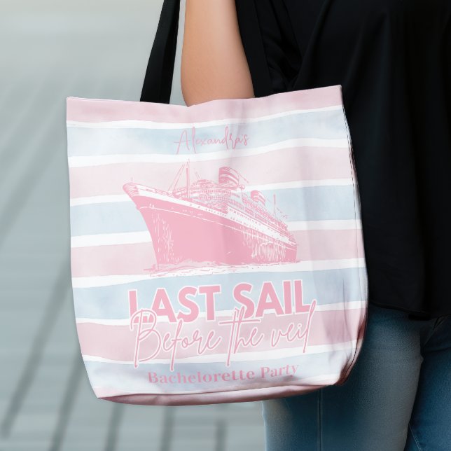 Tote Bag Voile rose Dernière Avant La Bachelorette Veil (Créateur téléchargé)