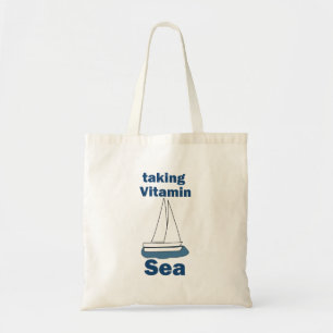 Tote Bag Voilier Vitamin Sea Citation Nautique Drôle