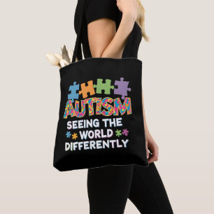 Tote Bag Voir le monde différemment Sensibilisation à l'aut