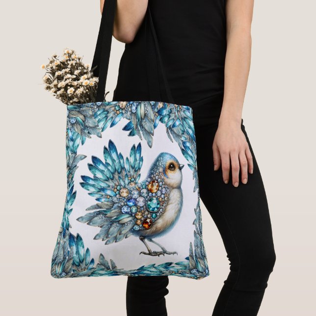Tote Bag Voir retour - Précieux Bling BirdTote (De près)
