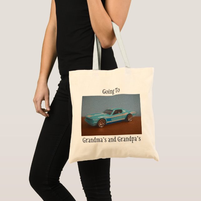 Tote Bag Voiture de jouet de mustang (Devant (produit))