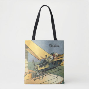 Tote Bag Voiture décapotable de science-fiction Steampunk v