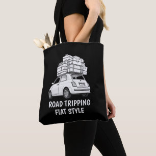 Tote Bag Voiture Fiat Blanc