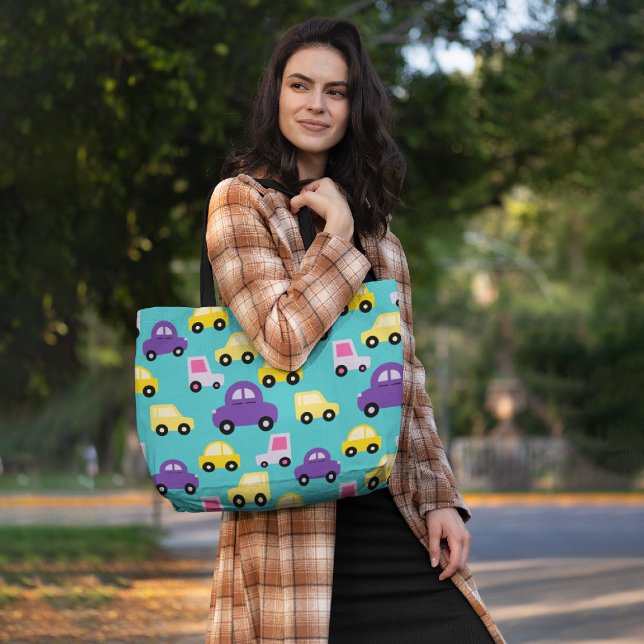 Tote Bag Voitures pour enfants colorées (Créateur téléchargé)