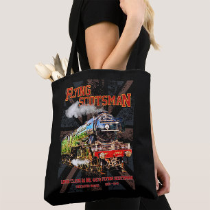 Tote Bag Volant Scotsman Steam Train Anglais Locomotive