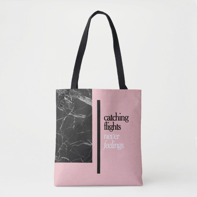 Tote Bag Vols contagieux Fourre-tout rose (Devant)