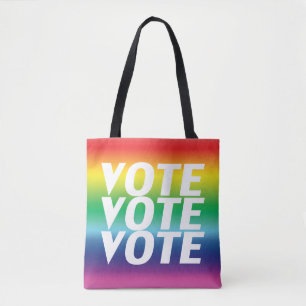 Tote Bag vote vote - pride lgbtq lgbt