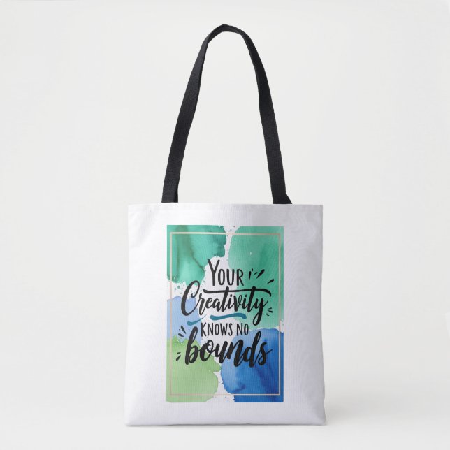Tote Bag Votre Créativité Ne Connaît Aucune Frontière (Devant)