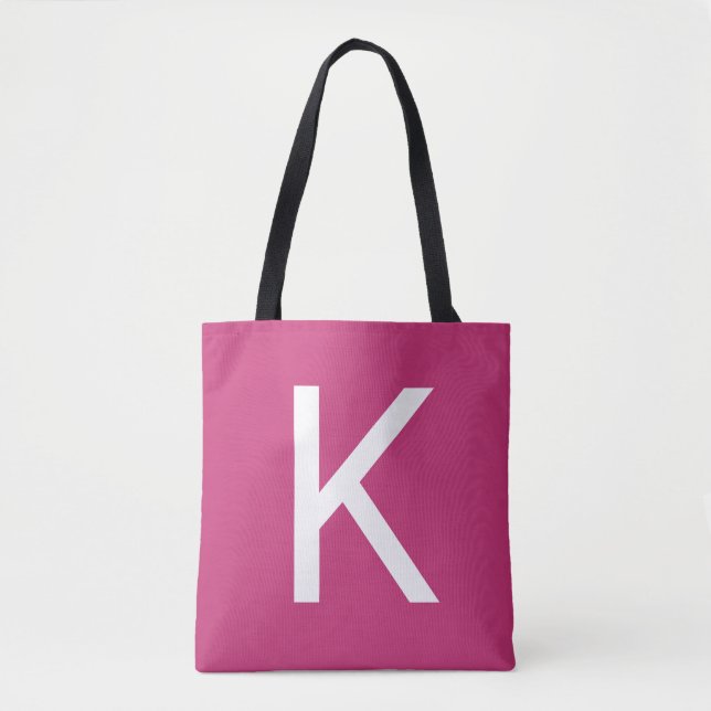 Tote Bag Votre initiale (Devant)