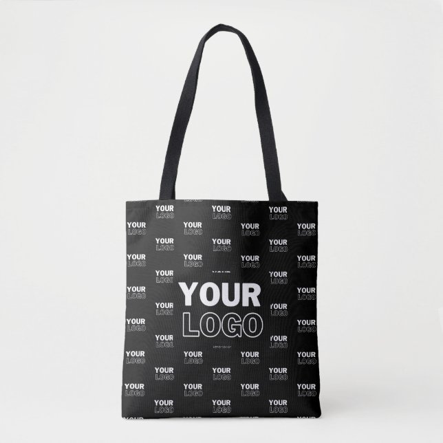 Tote Bag Votre logo et votre logo de répétition Arrière - p (Devant)