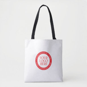 Tote Bag Votre logo ou autre image   Noël blanc et rouge