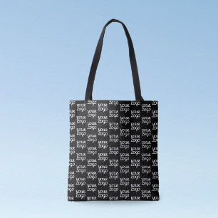 Tote Bag Votre logo Simple répétition Motif de logo
