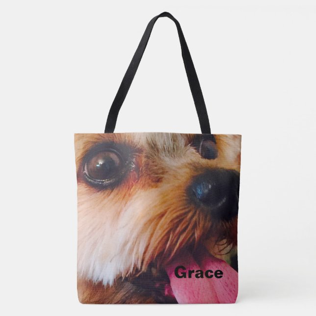 Tote Bag Votre propre photo ici personnalisée de cabot (Devant)