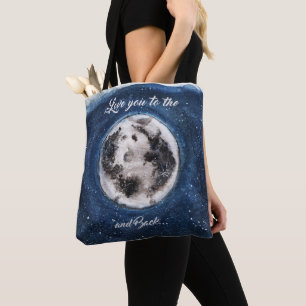 Tote Bag Vous Aimez À La Lune Et À L'Arrière