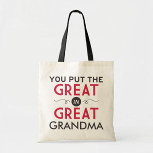 Tote Bag Vous avez mis le grand dans la grande grand-maman