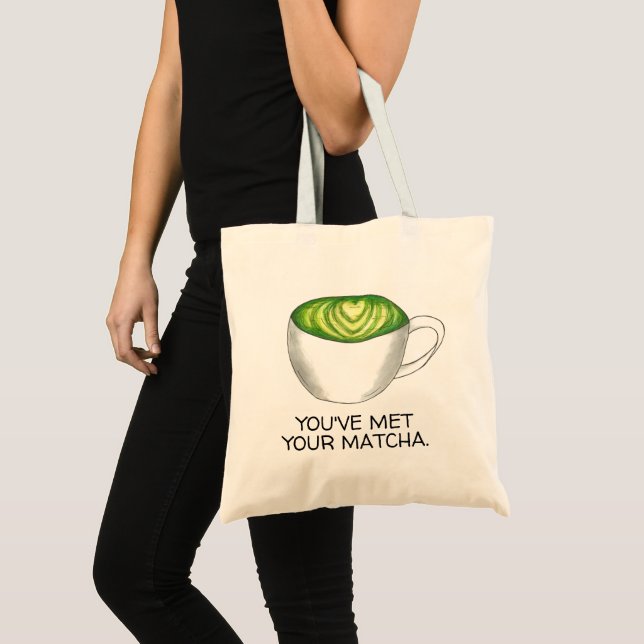 Tote Bag Vous avez rencontré votre Match Matcha Green Tea L (Devant (produit))