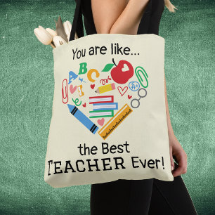 Tote Bag Vous êtes comme...le Meilleur Enseignant Jamais Pe