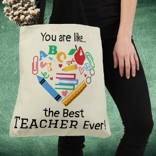 Tote Bag Vous êtes comme...le meilleur enseignant jamais pe
