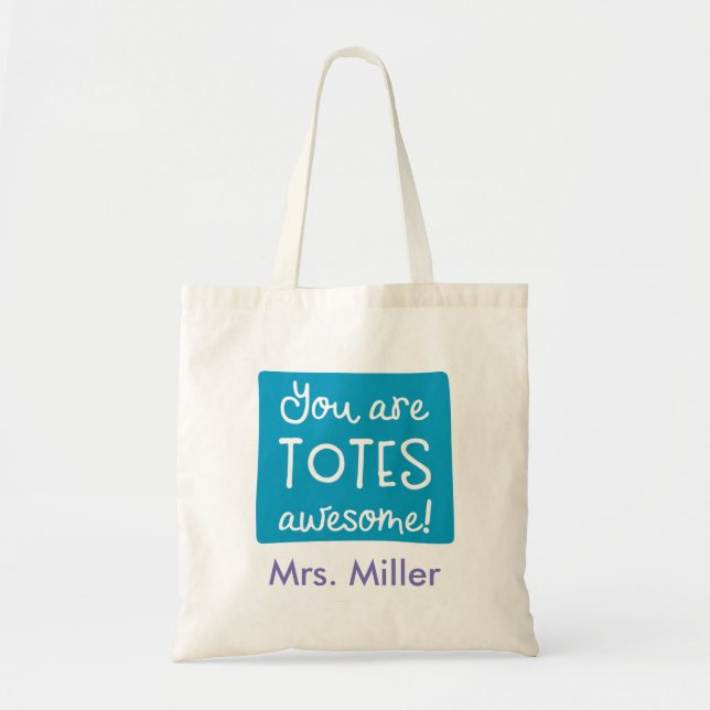 Tote Bag Vous êtes des emballages Fourre-tout turquoise (Devant)