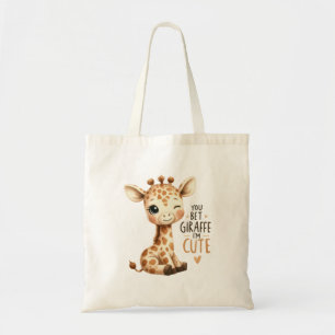 Tote Bag Vous êtes girafe mignon art doux
