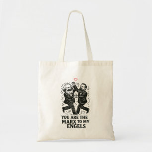 Tote Bag Vous êtes le Marx de ma Engels Valentine Card