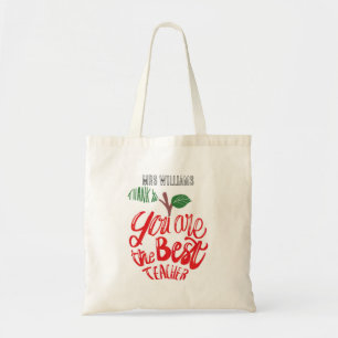 Tote Bag Vous êtes le meilleur enseignant laissant mode cad