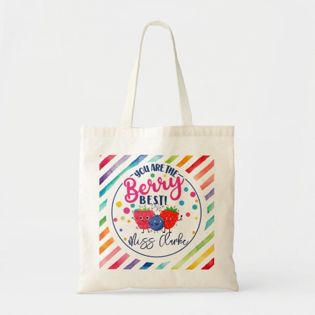 Tote Bag Vous êtes le meilleur professeur de fraise rouge. (Devant)
