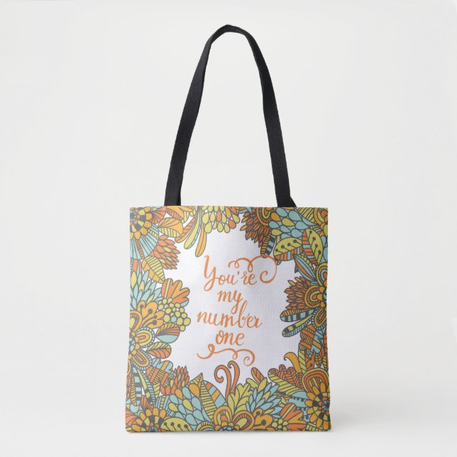 Tote Bag Vous êtes mon numéro un (Devant)