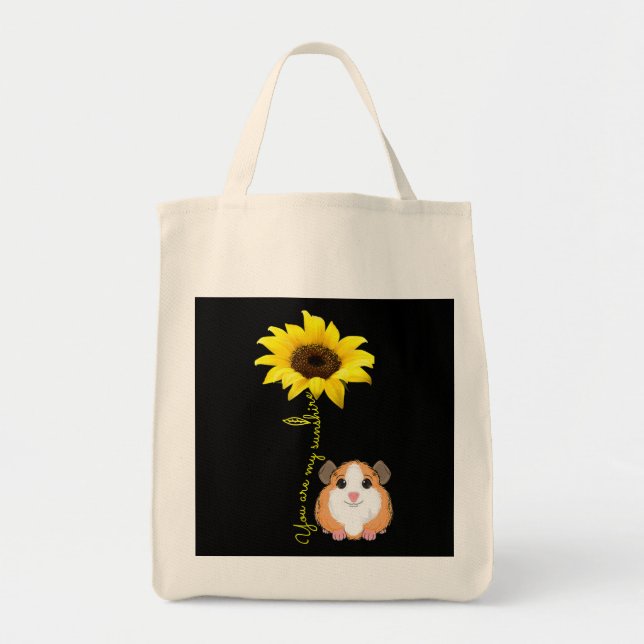 Tote Bag Vous Êtes Mon Sunshine Tournesol Guinée Pig Maman (Devant)