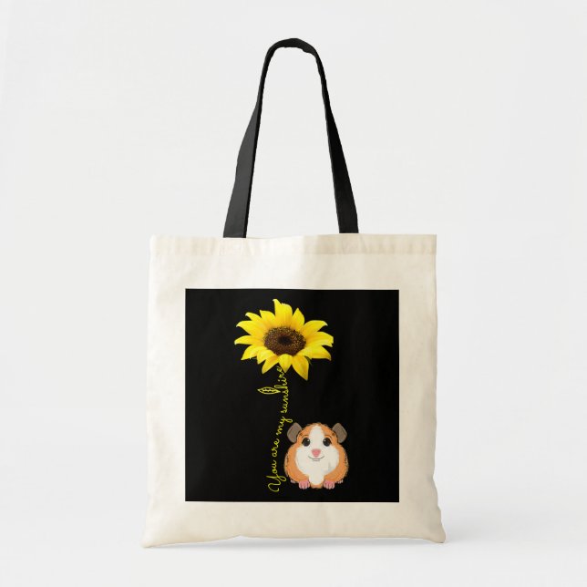 Tote Bag Vous Êtes Mon Sunshine Tournesol Guinée Pig Maman (Devant)