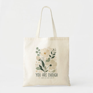 Tote Bag Vous Êtes Suffisant Floral Inspiration Botanique D