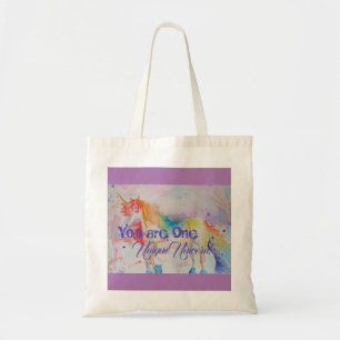 Tote Bag Vous Êtes Une Unique Unicorne ! Unicornes roses