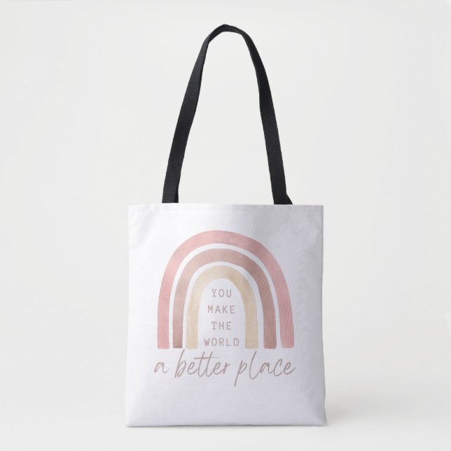 Tote Bag Vous Faites Du Monde Un Meilleur Endroit Pour Four (Devant)
