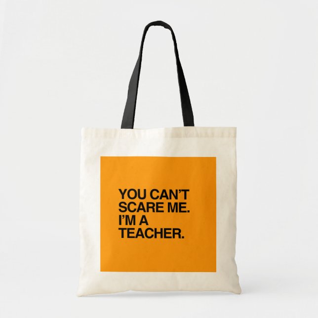 Tote Bag VOUS NE POUVEZ PAS M'EFFRAYER, je suis UN (Devant)