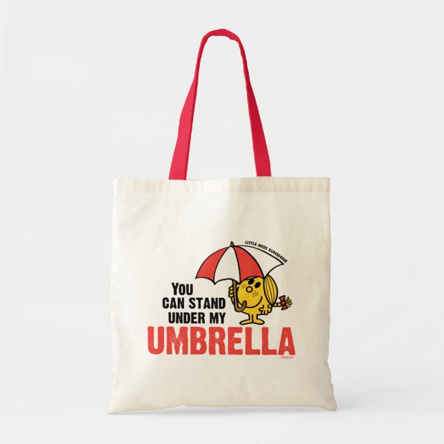 Tote Bag Vous Pouvez Vous Tenir Sous Mon Parapluie (Devant)