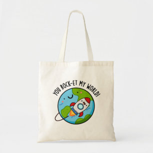 Tote Bag Vous Rock-et-My World Funny Rocket Pun