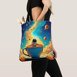 Tote Bag Voyage Cosmique du Café de l'Astronaute