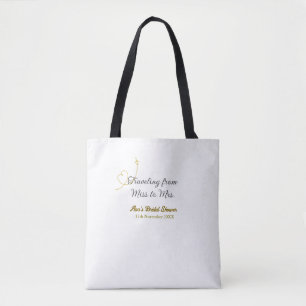 Tote Bag Voyage de Miss à Mrs enterrement de vie de jeune f