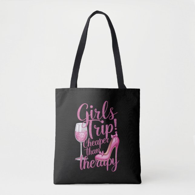 Tote Bag Voyage des filles moins cher que la thérapie Weeke (Devant)