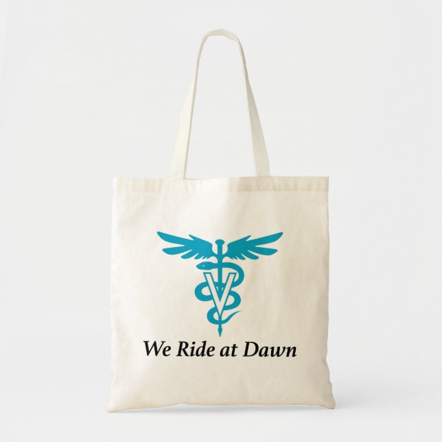 Tote Bag Voyage d'infirmières vétérinaires à l'aube (Devant)