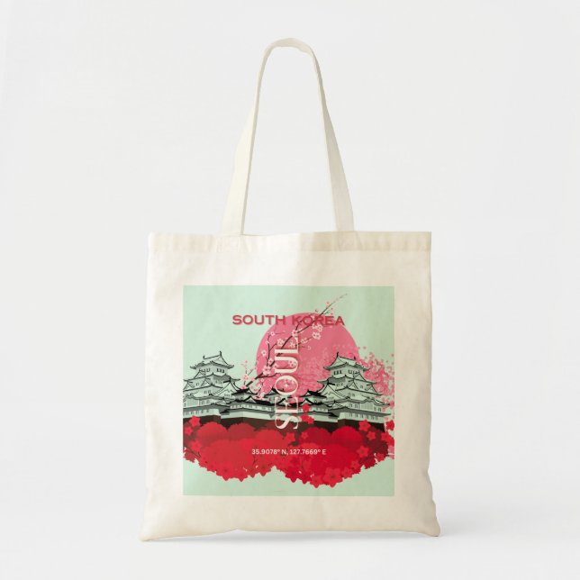 Tote Bag Voyage en Corée du Sud Art (Devant)