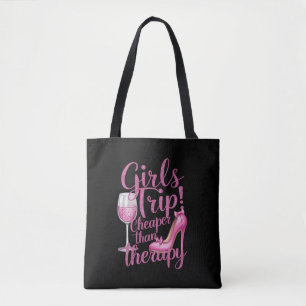 Tote Bag Voyage entre filles moins cher que la thérapie Wee